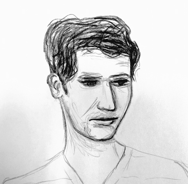 Self #pencil #paper #sketch #illustration #self-portrait