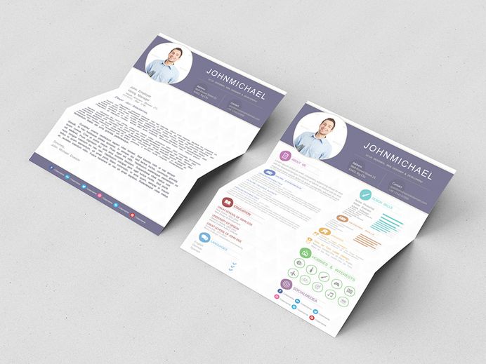 Free Resume Template with Matching Cover Letter page