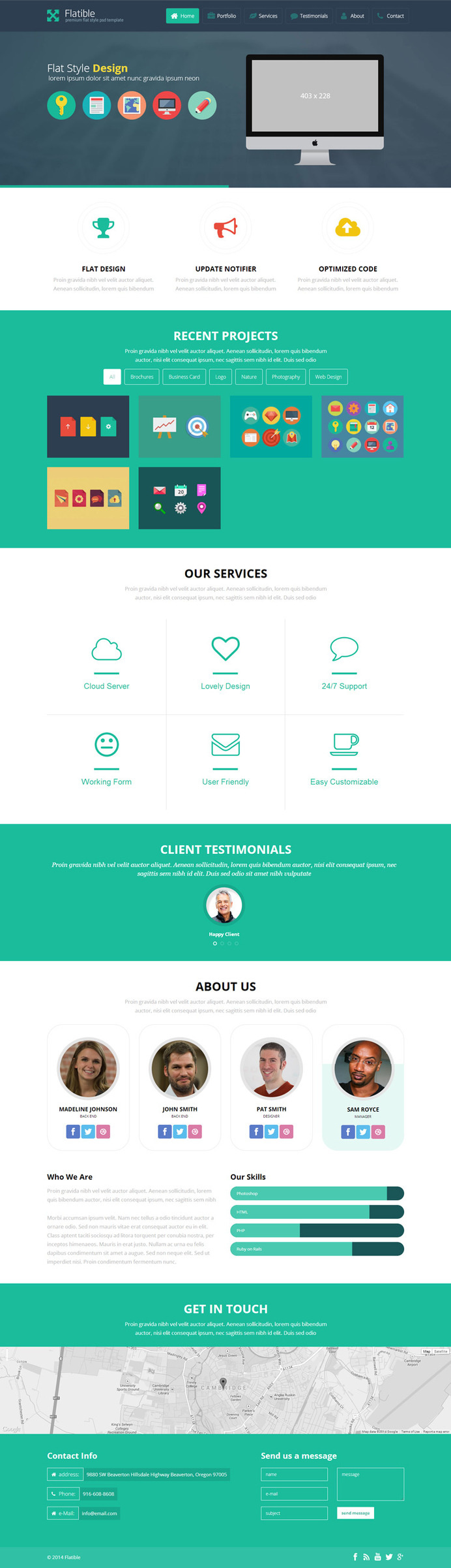 green, website, layout, concept, flat, design #flat #design #website #concept #layout #green
