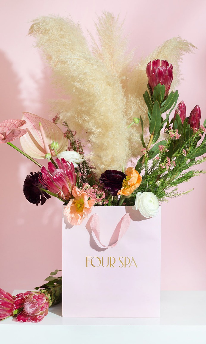 Four Spa - Mindsparkle Mag Nice People designed the branding for Four Spa – a luxury nail salon & spa located in Saudi Arabia. #logo #packaging #identity #branding #design #color #photography #graphic #design #gallery #blog #project #mindsparkle #mag #beautiful #portfolio #designer