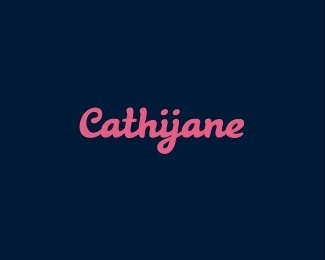 Cathijane #logo #lettering #script