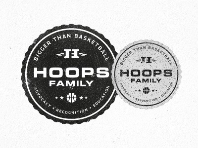 Hoops_family_badge_of_honor #logo #badge #nba #branding
