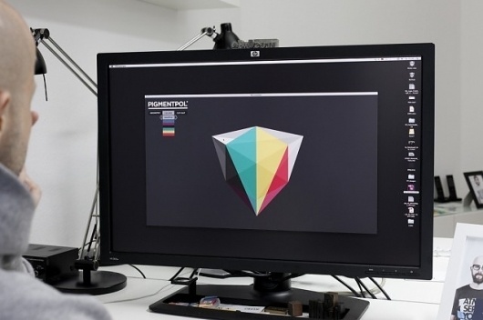 New visual identity for Pigmentpol by FELD and ATMO #Processing