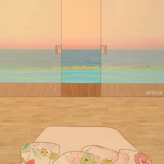 OCEAN ViEW ❑ illo by @iSKiii