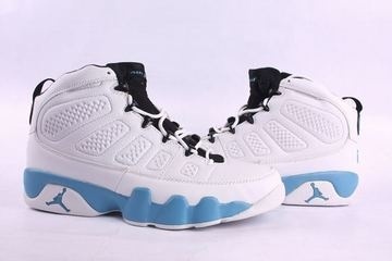 Nike Air Jordan 9 Retro White/Blue Men's #shoes