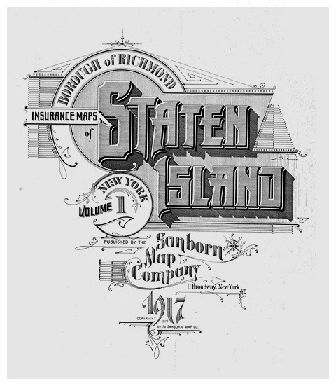 Sanborn Fire insurance map Staten Island