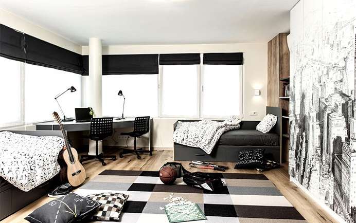 Trendy Urban Apartment by Momi Studio - #decor, #interior, #homedecor, #interiordesign, #kidsroom, #decor, #kidsfurniture