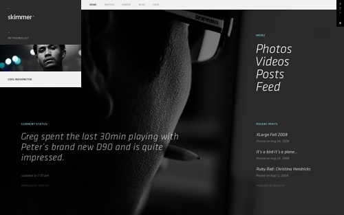 Skimmer - Profiles on the Behance Network #website