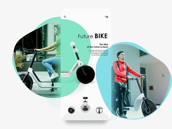 Bike - Mobile App modern mobile apps mobile app design future bike future electric bicycle application website mobile app mobile minimal ux ui design bicycle app