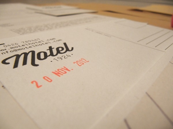Motel hotel branding / brand identity on Behance #print #gocco