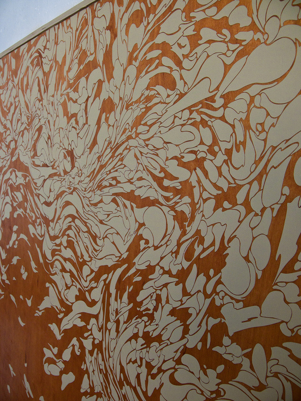 • x, y, z camouflage. on the Behance Network #2012 #mistar #painting #mstr #woodplate