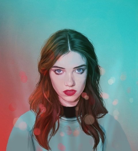 Kemi Mai | PICDIT #design #photoshop #portrait #art #painting #fashion