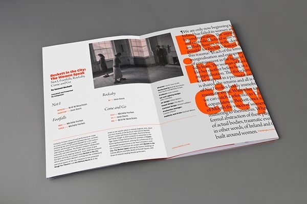 #design #graphic #typographic #urbend #beckett #programme