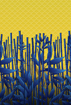 Blue Bamboo by Noel DelMar