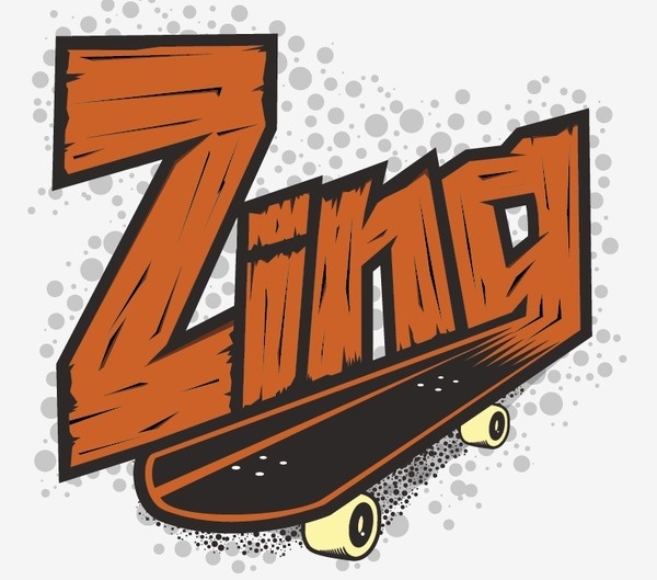 Zing by Roman Hermens #skateboard #wood #illustration #zing
