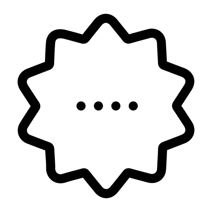 See more icon inspiration related to sticker, new, star, badge, design, shapes and badges on Flaticon.