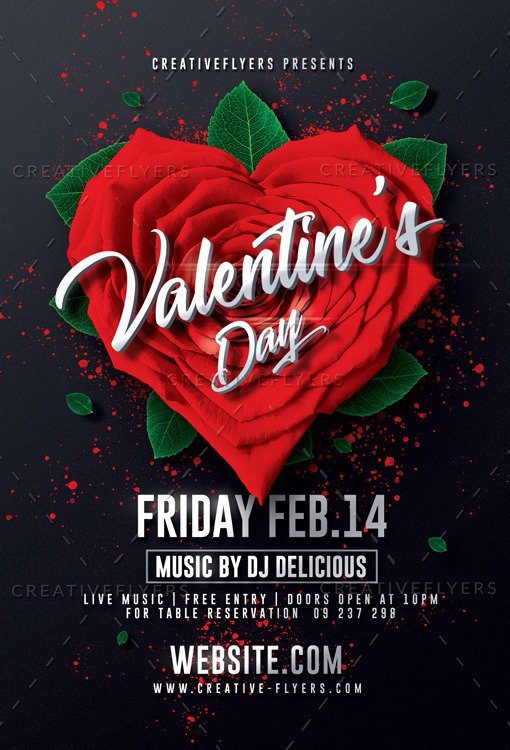 Valentine's day Flyer Template