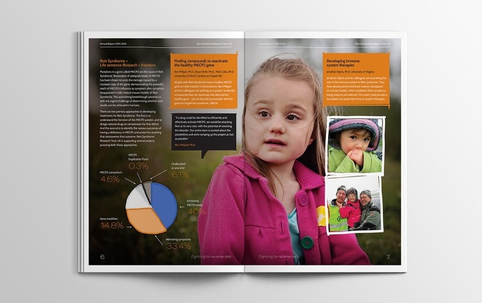Reverse Rett Annual Report #design #annualreport #brochure #print