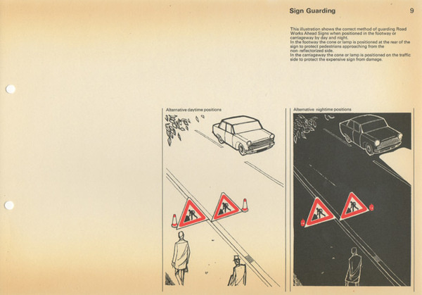 Post Office Road Work Guarding Manual #post #print #design #graphic #office #illustration #manual