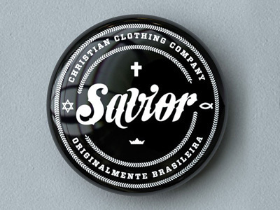 Savior Co. Botton #clothing #acessories #apparel #co #savior #company #type #christian #typography