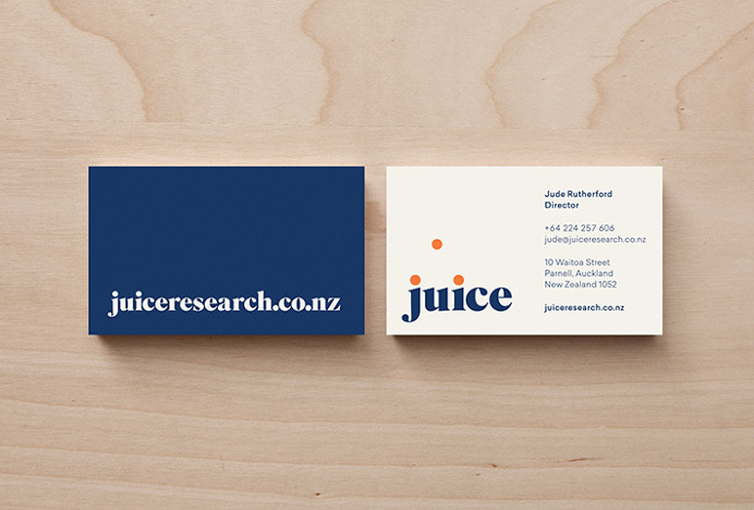 Juice by Christopher Doyle & Co. #printed materials #business card