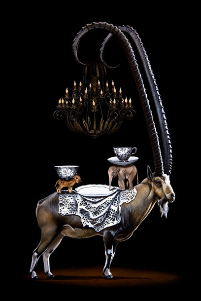 Jacub Gagnon animal art #surrealism #realism #painting #paintings #art #animal