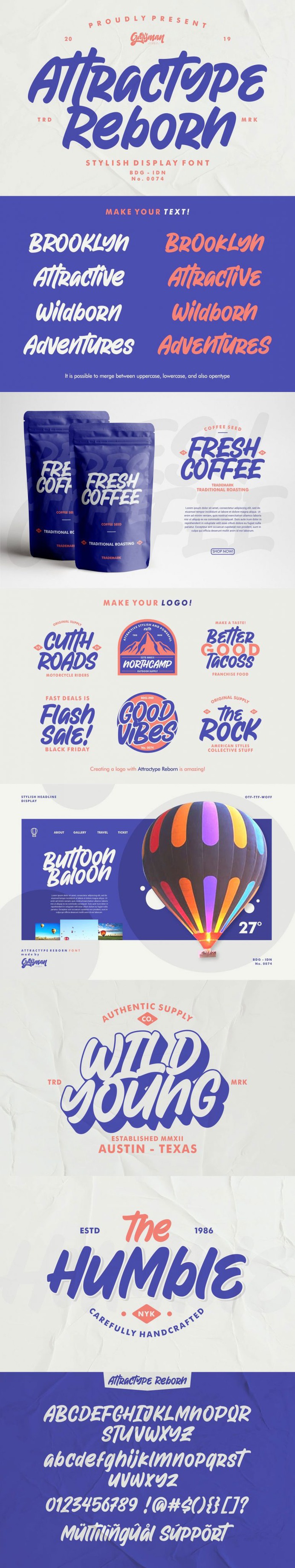 Attractype Reborn – Stylish Font