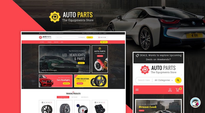 #Auto #Parts #Equipment Store - #Prestashop #Responsive #Theme | #TemplateTrip #eCommerce #Website #Design #Template