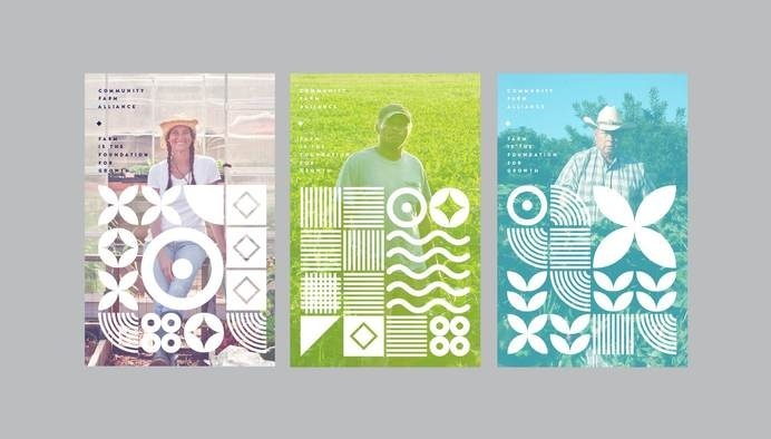 CFA_Posters #dynamic #pattern #branding #farms #geometric #cfa #dna #identity #posters #logo