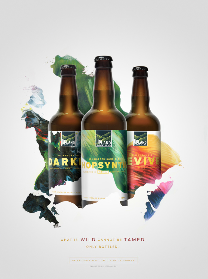 Upland Sour Ales: Family #Upland #Sour #Beer #Bottle #Packaging #Cina #Poster