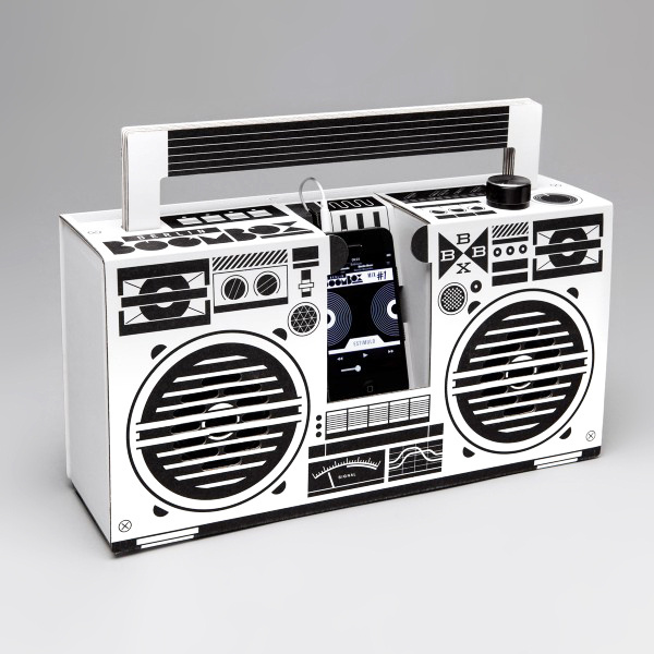 Berlin_Boombox_White_leftv2 #music #ghetto #papercraft #blaster