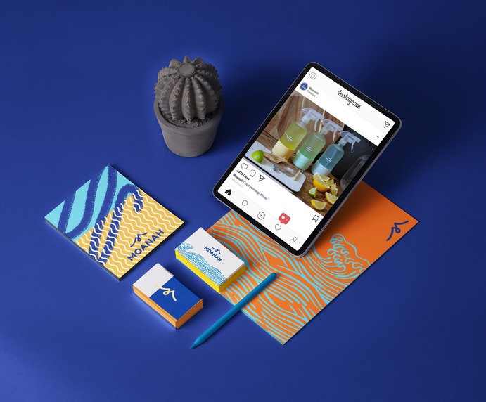 Moanah - Branding Project. 
An eco-friendly cleaning products company.