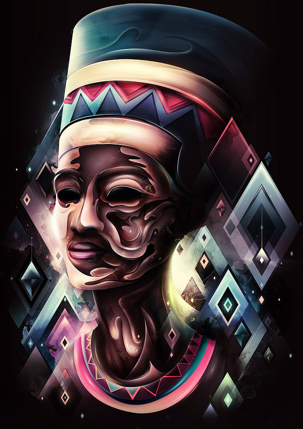Neferiti #neferiti #illustration #oostenbroek #rik