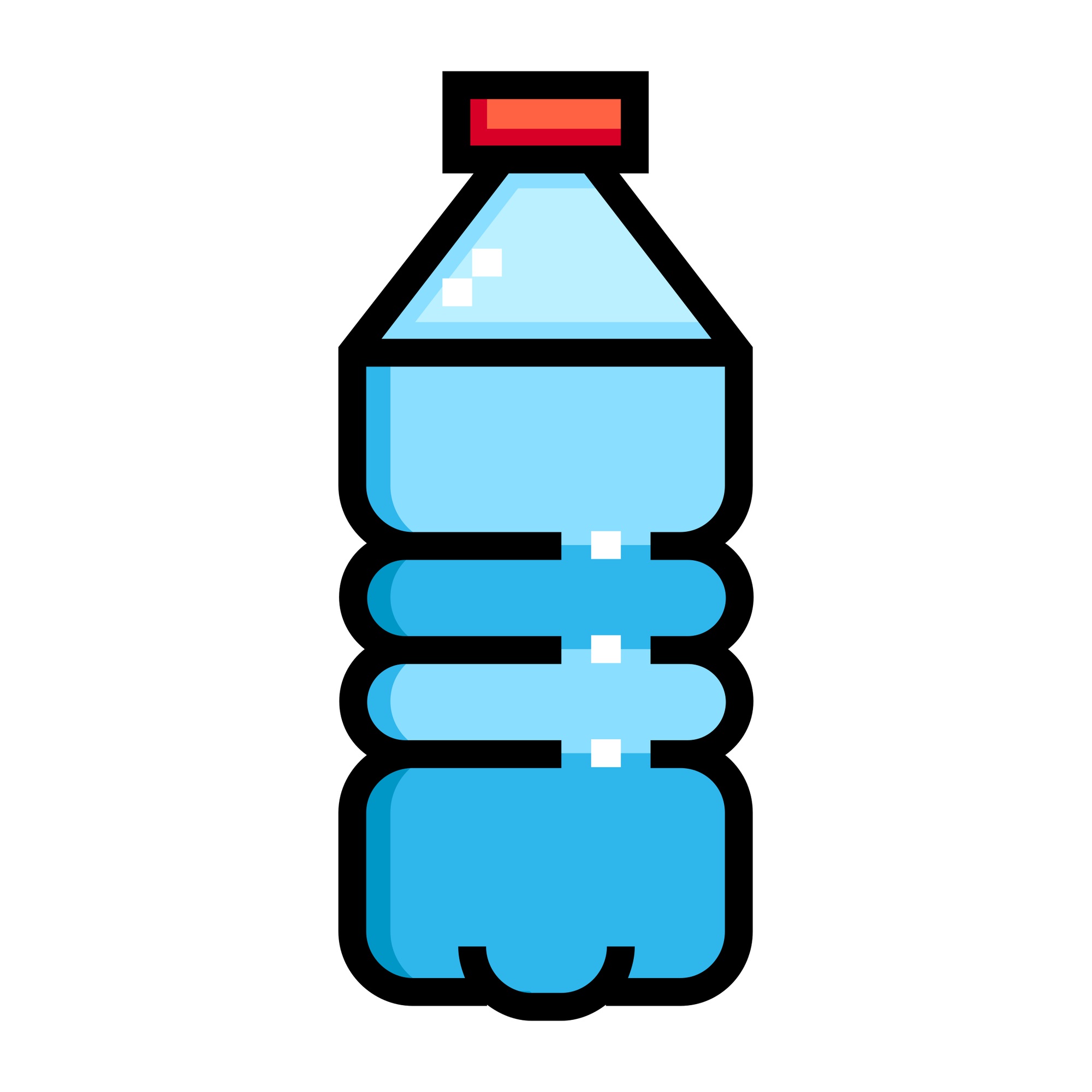 Вода в бутылке цилиндр